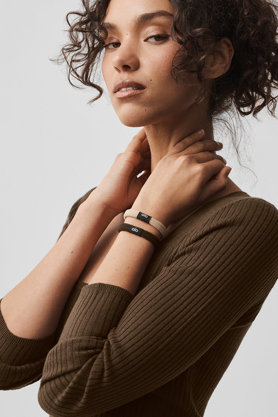 Élastiques à cheveux Untangled (lot de 6) - Beige/Espresso