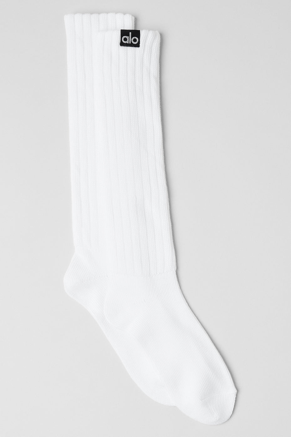 Chaussettes froncées unisexes - Blanc
