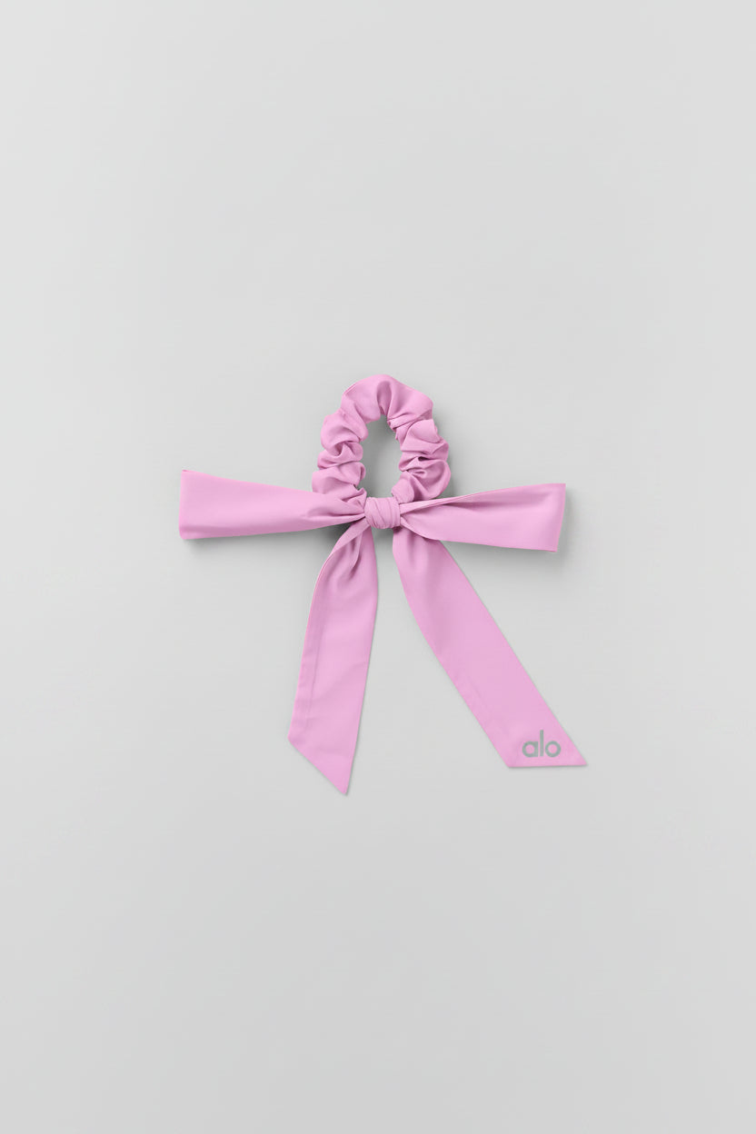Chouchou à nouer Love Knots - Rose cœur de bonbon