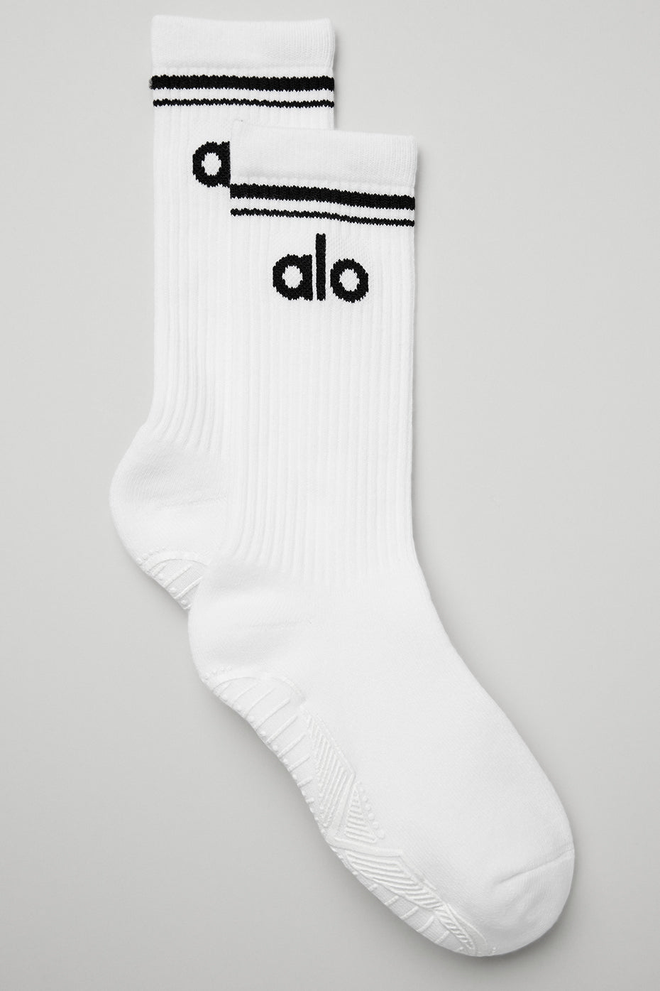 Chaussettes de barre Throwback pour femme - Blanc/Noir