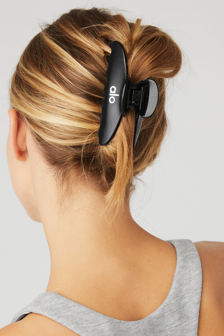 Pince à cheveux style années 90 - Noir