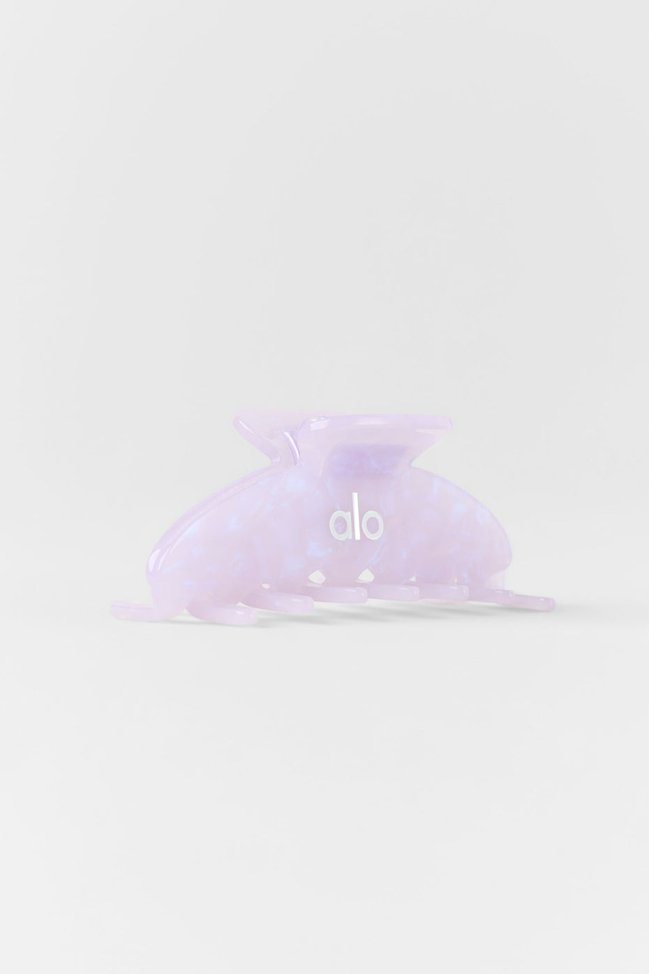 Pince à cheveux style années 90 - Bleu Provence clair marbré