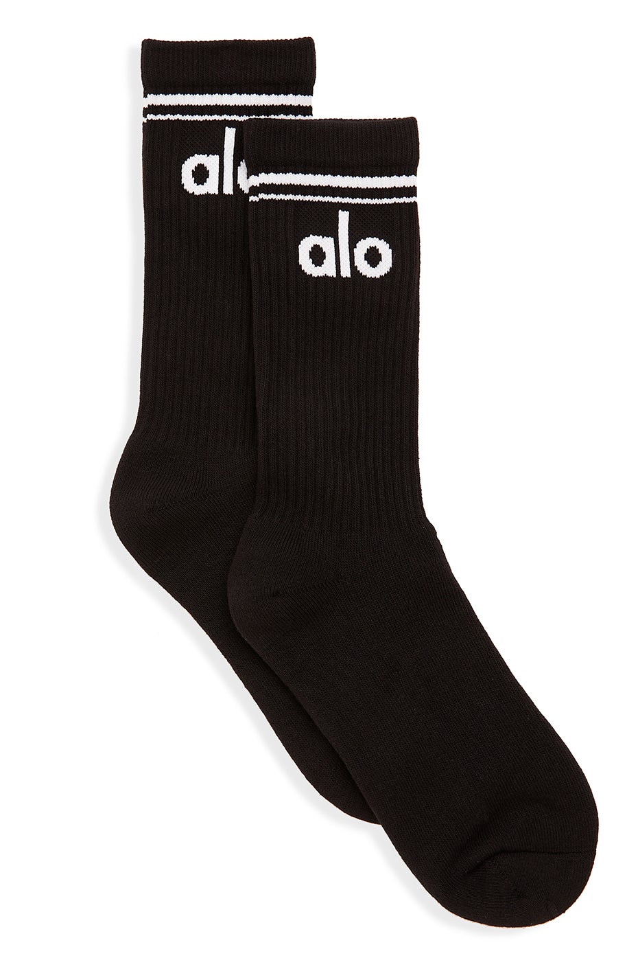 Chaussettes Throwback unisexes - Noir/Blanc