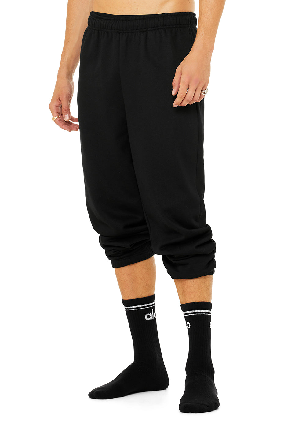 Chaussettes Throwback unisexes - Noir/Blanc
