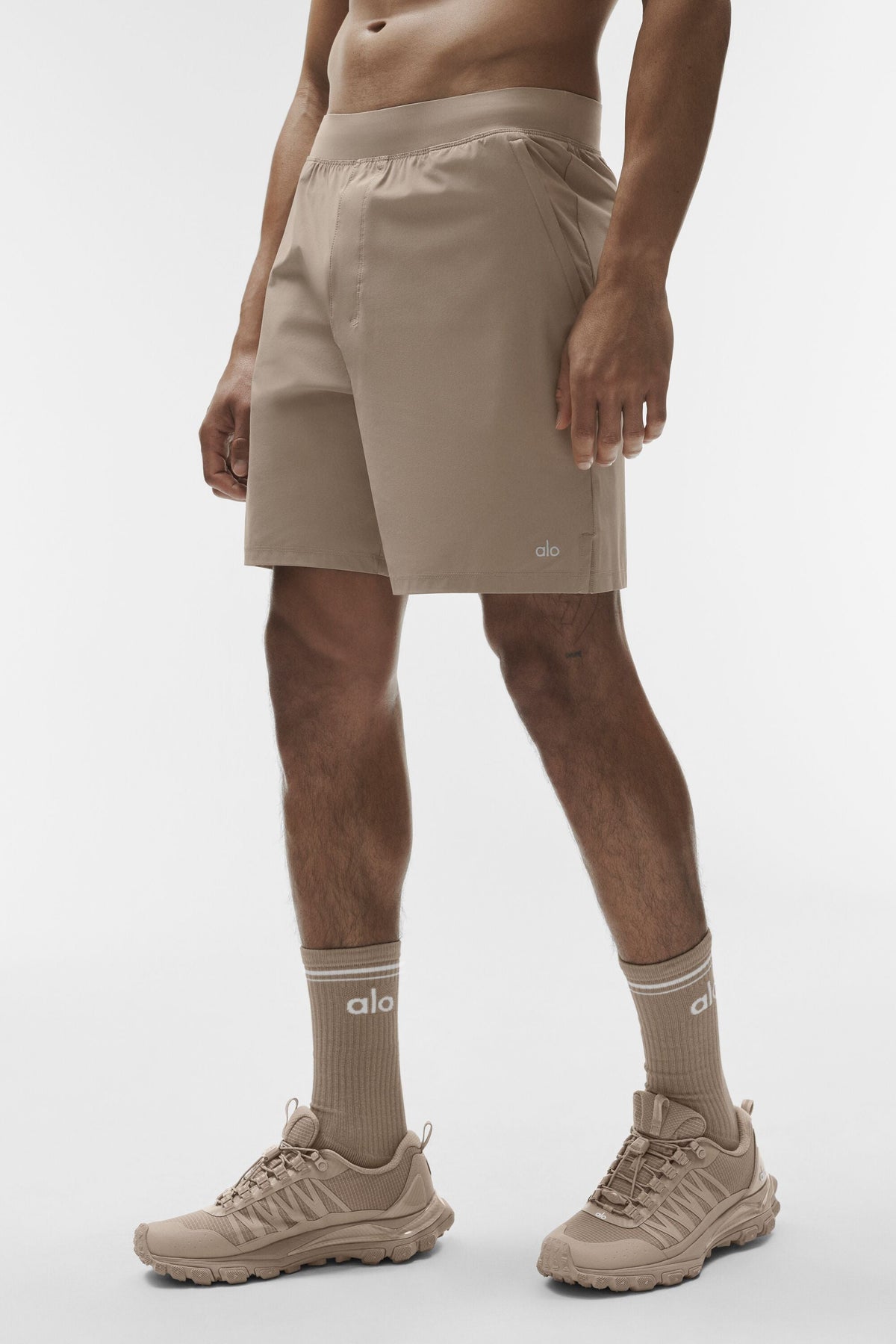 Chaussettes Throwback unisexes - Gravier/Blanc