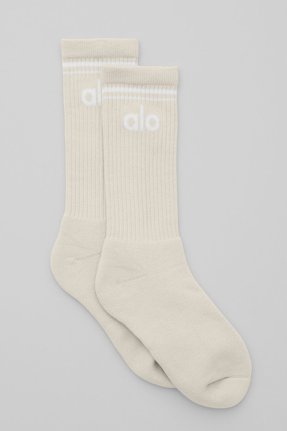 Chaussettes Throwback unisexes - Écru/Blanc