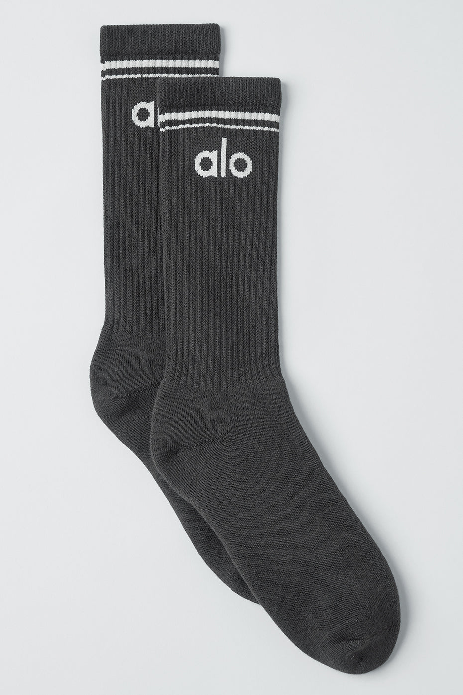 Chaussettes Throwback unisexes - Anthracite/Blanc