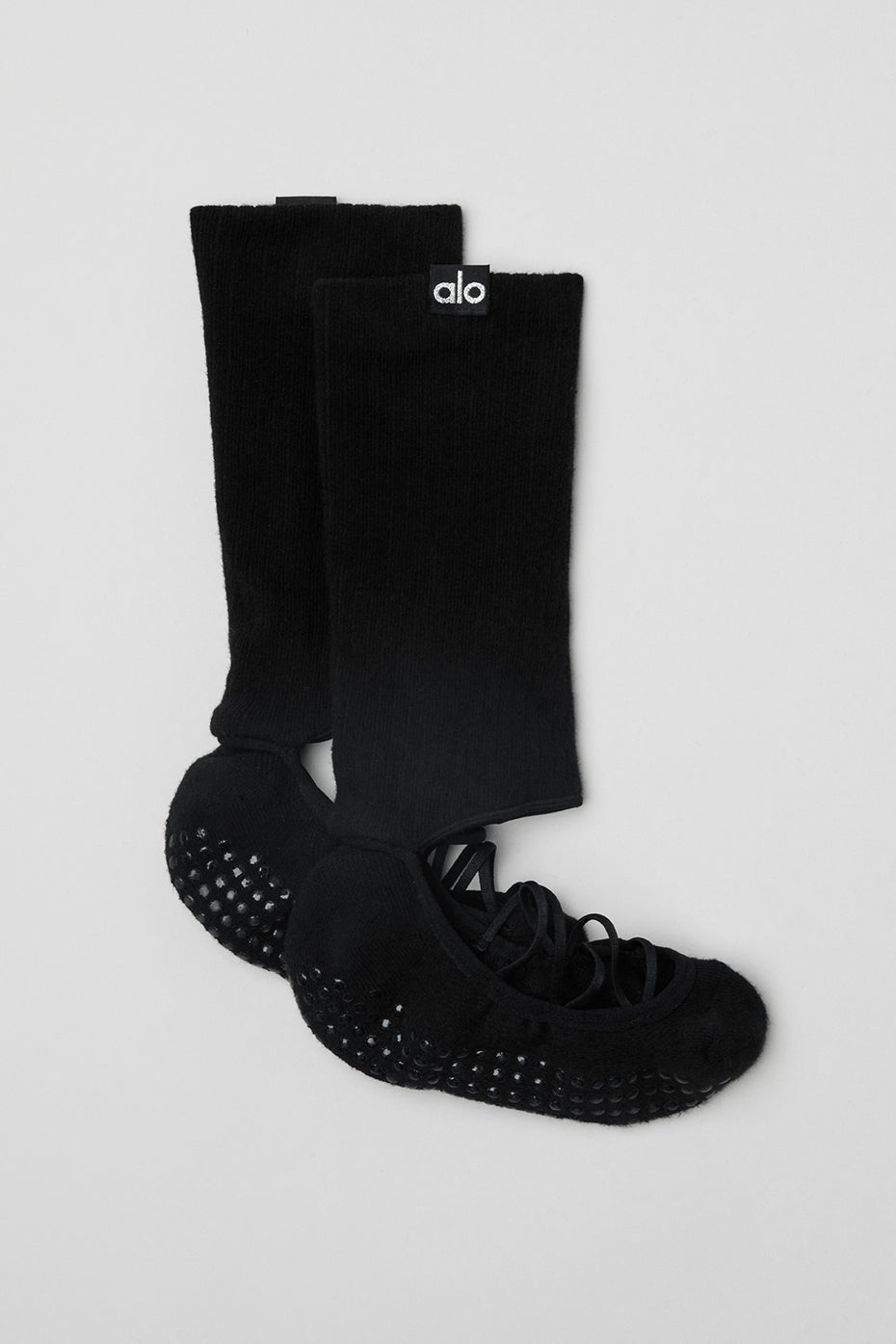 Chaussettes antidérapantes à brides Siren pour femme - Noir