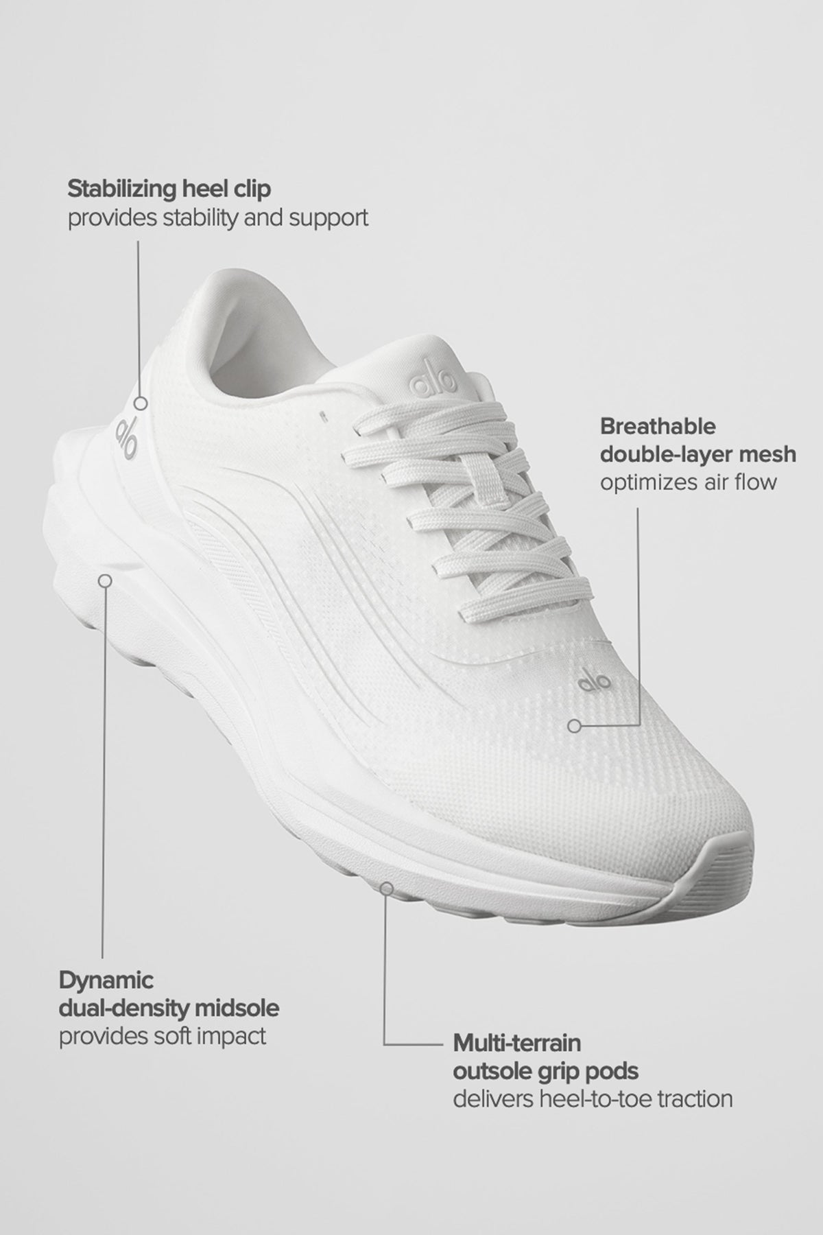 ALO Runner (unisexes) - Blanc/Blanc