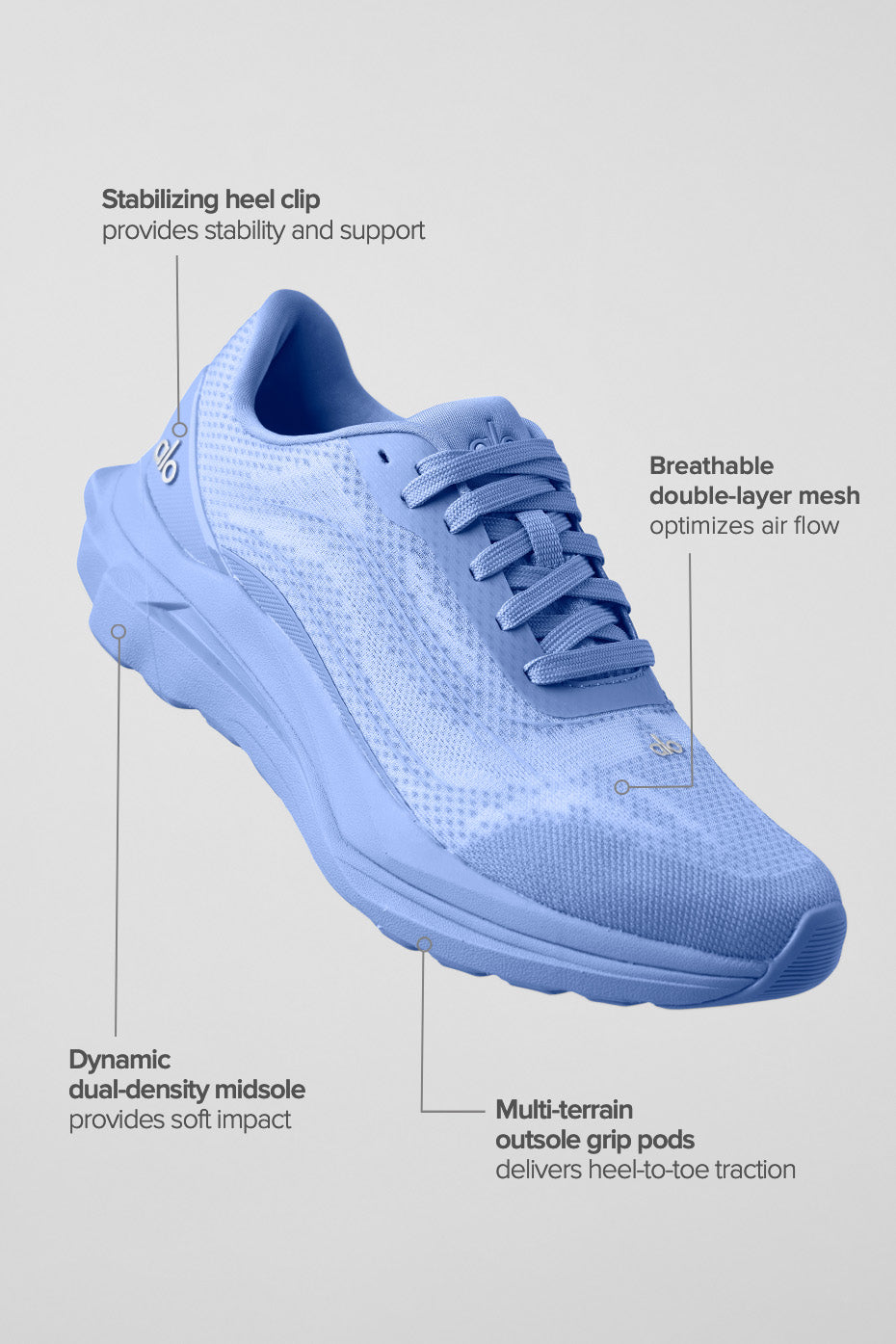 ALO Runner (unisexes) - Bleu cristal