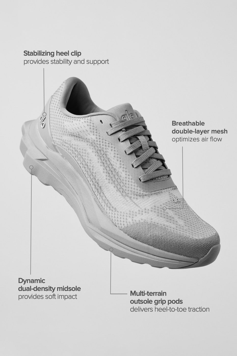 ALO Runner (unisexes) - Gris/Gris
