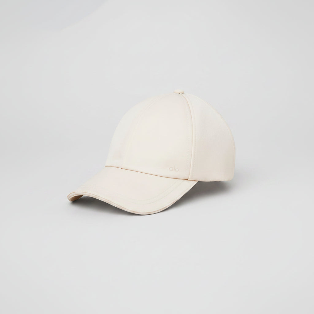 Casquette Off-Duty en satin - Crème