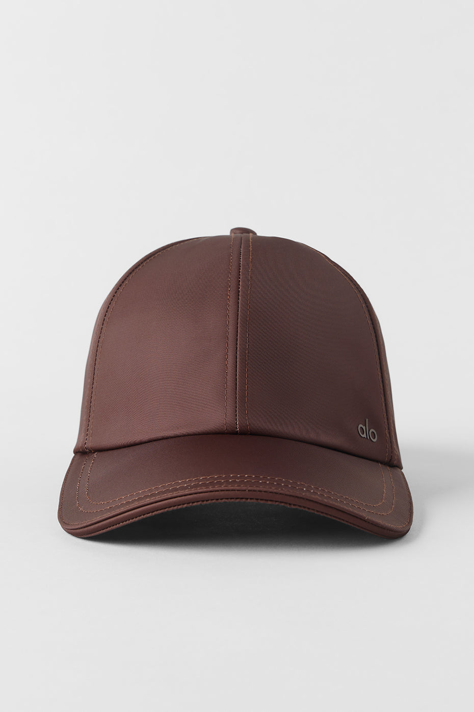 Casquette Off-Duty en satin - Brun pierre
