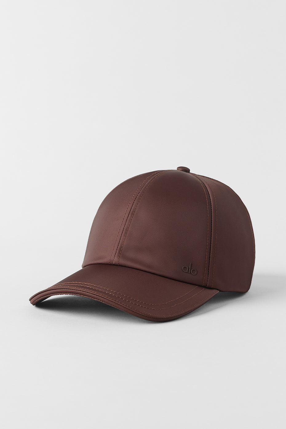 Casquette Off-Duty en satin - Brun pierre