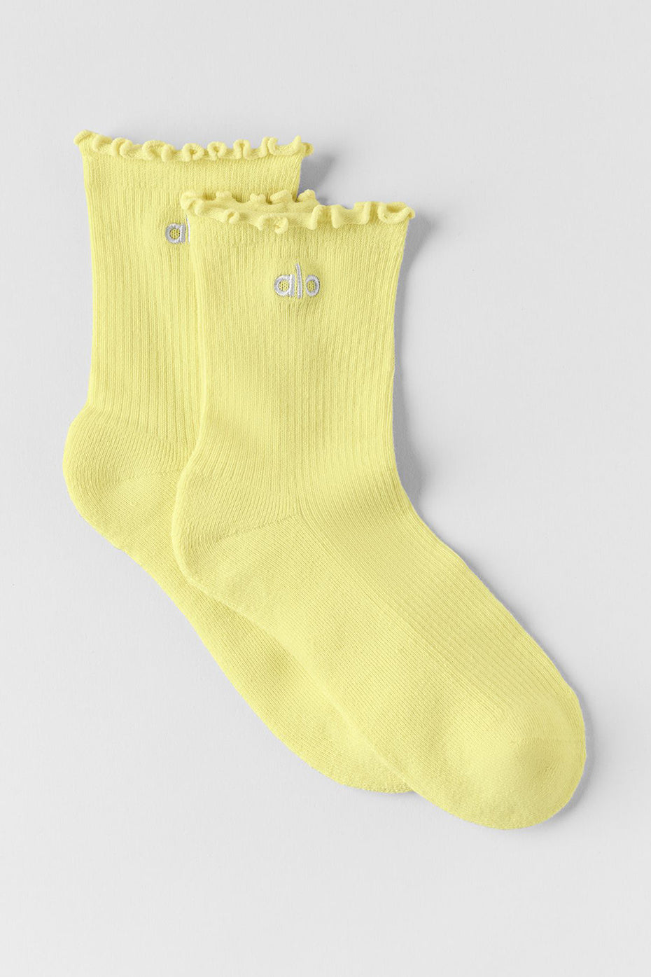 Chaussettes à bords ondulés pour femme - Soleil