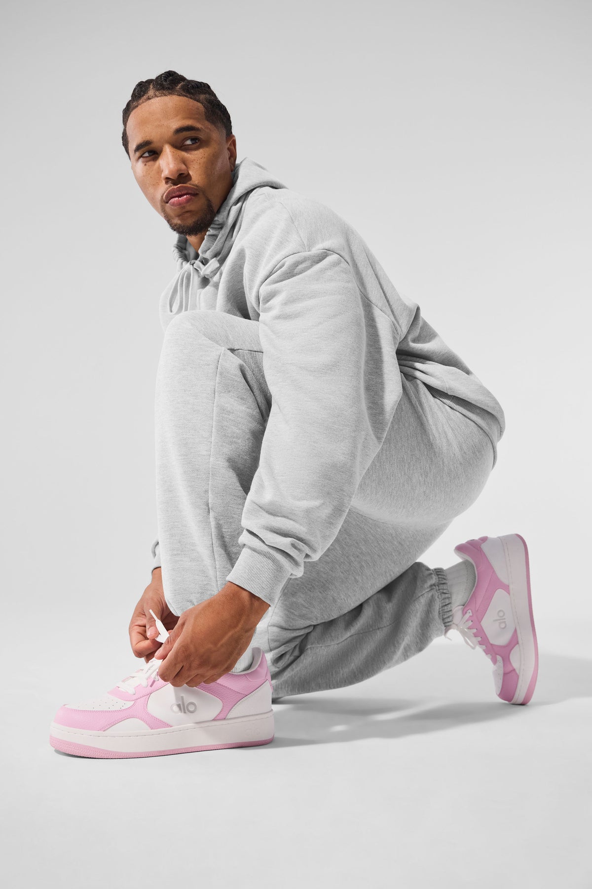 Baskets ALO Recovery Mode (unisexes) - Rose/Blanc