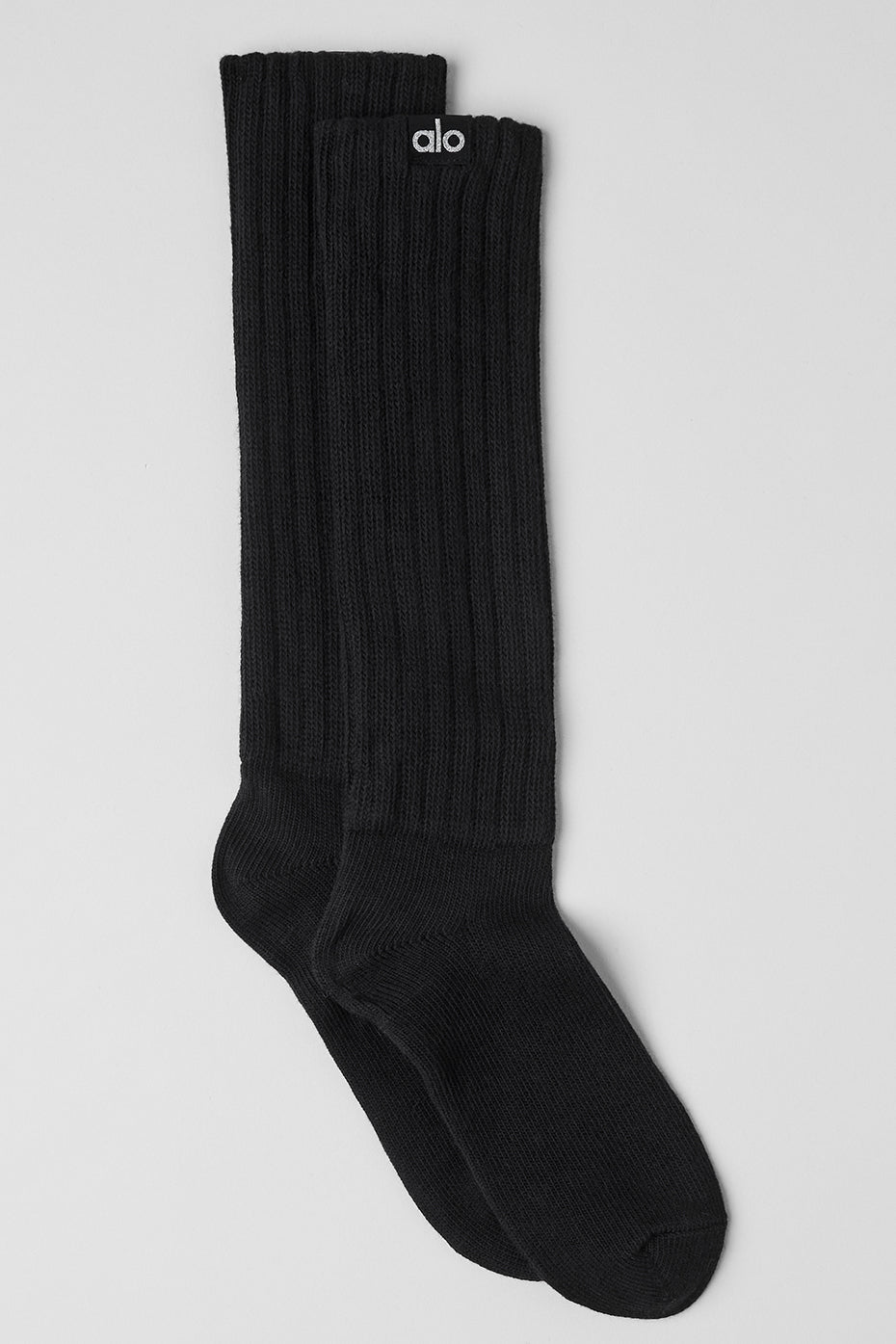 Chaussettes froncées unisexes - Noir