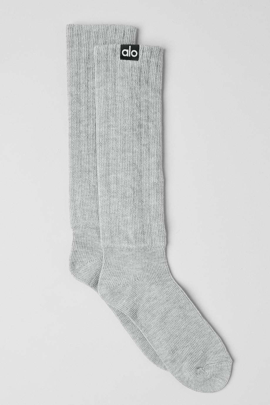 Chaussettes froncées unisexes - Gris chiné sport