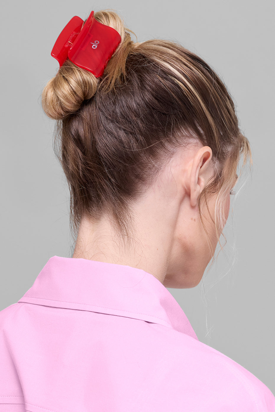 Pince à cheveux Effortless (lot de 2) - Rose cœur de bonbon/Rouge vif