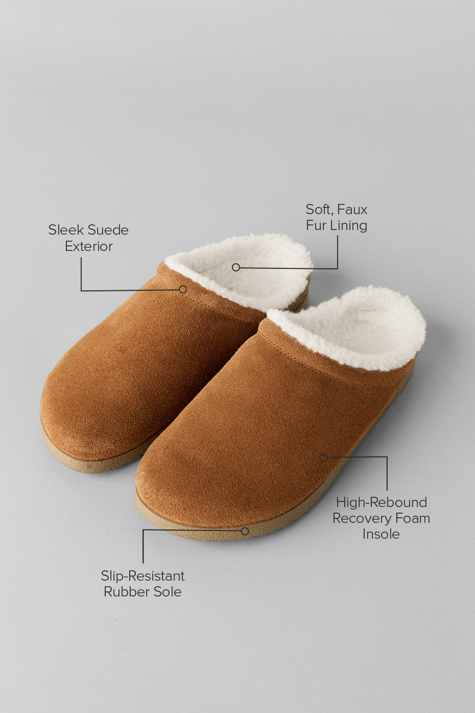 Chaussons Recovery (unisexes) - Brun selle/Ivoire