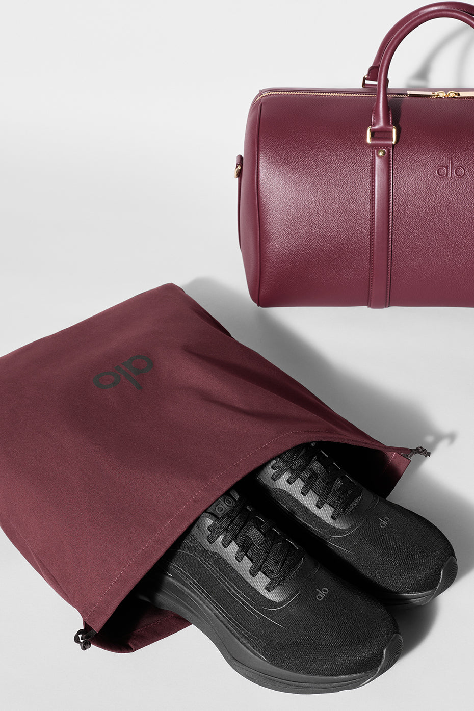 Sac de voyage ALO Voyage - Cuir bordeaux