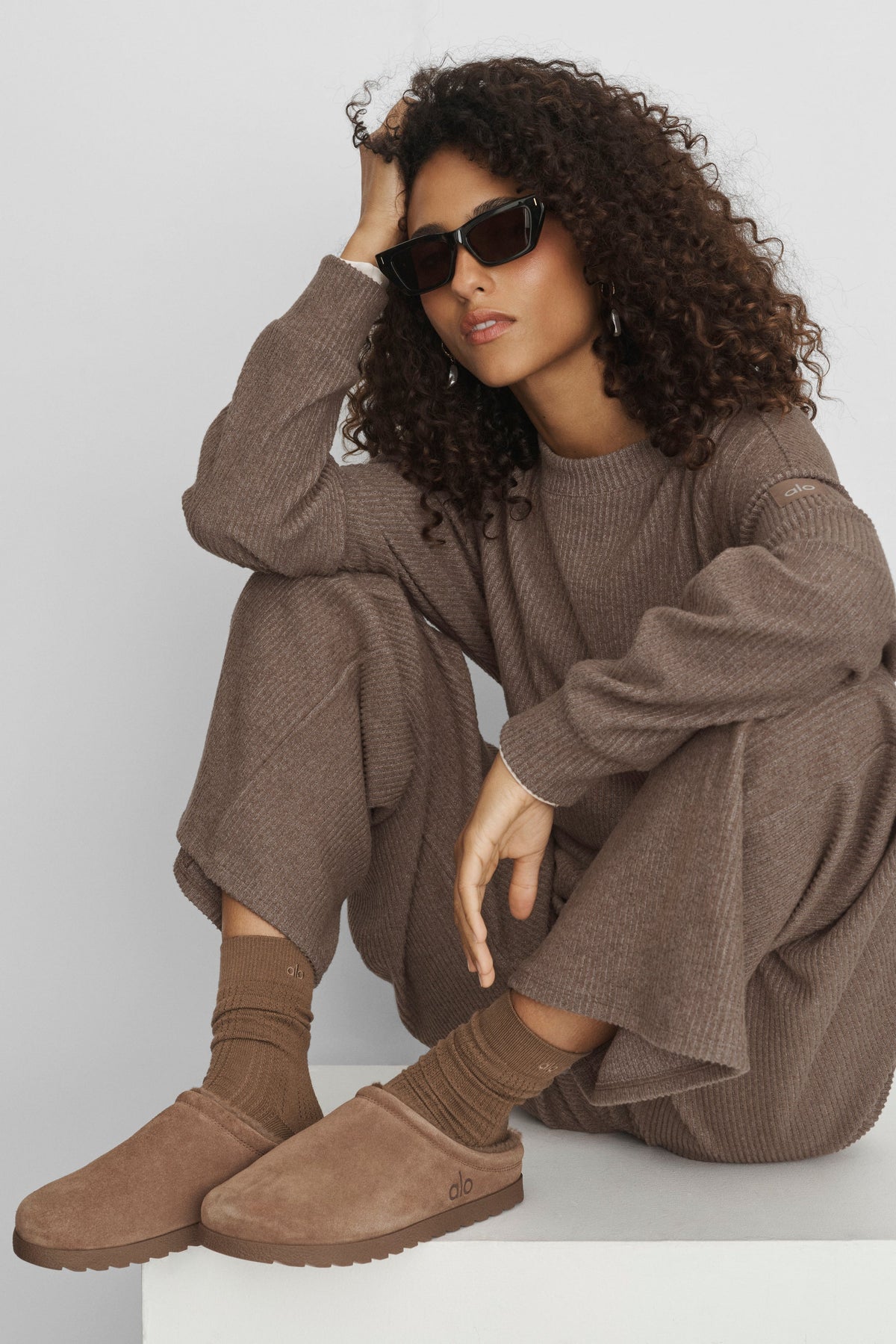 Chaussons Recovery (unisexes) - Brun Java