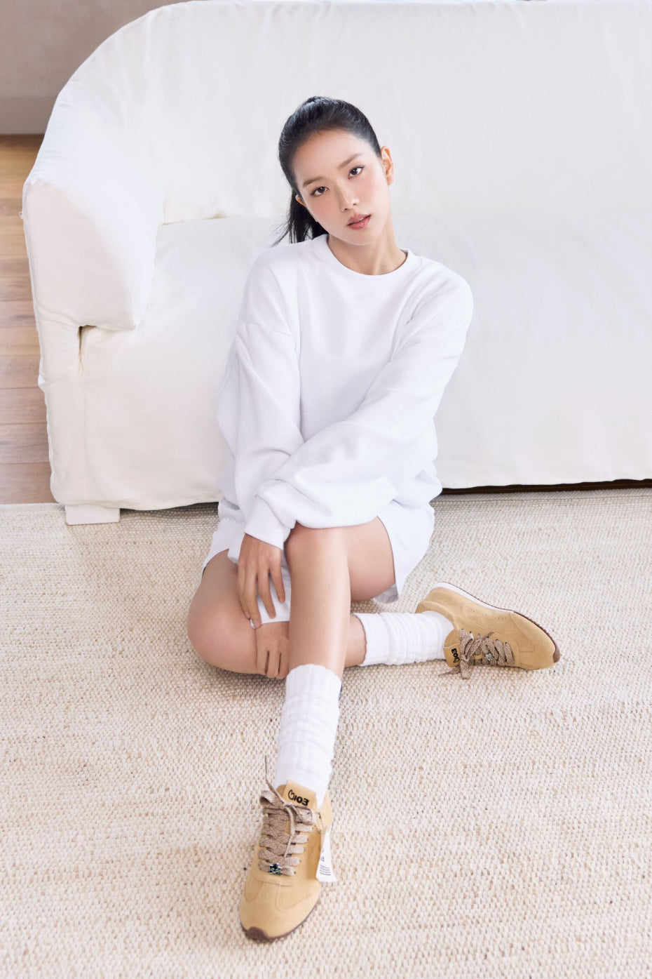 Baskets ALO Sunset + Jisoo - Crème caramel