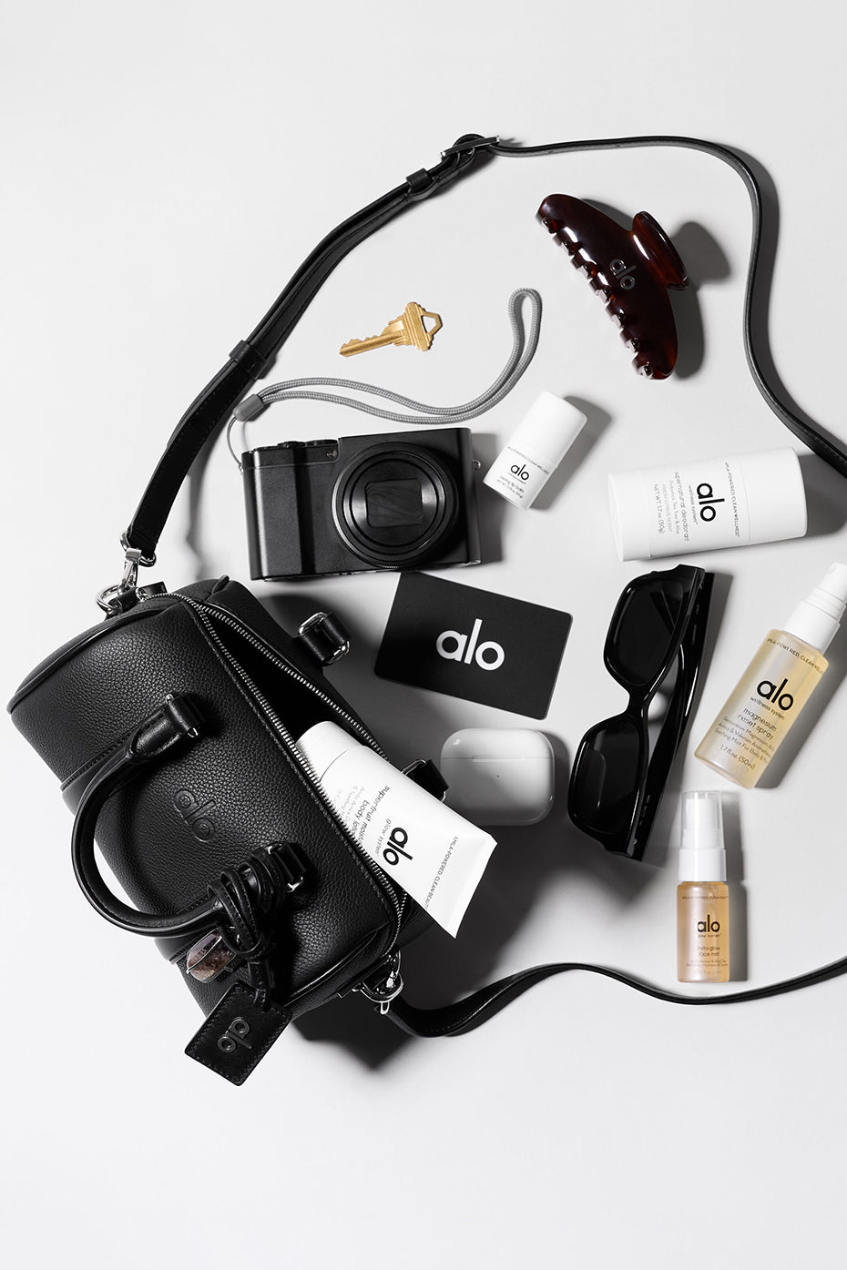 ALO Mini Voyage - Cuir noir