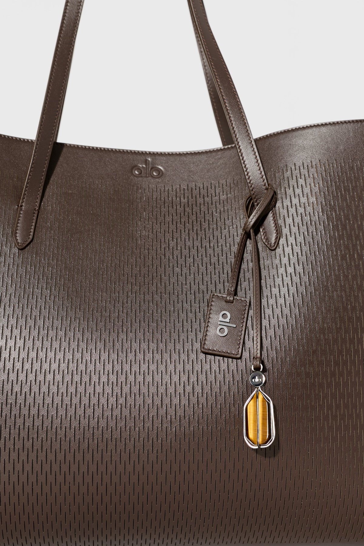 Cabas ALO Tranquility en cuir ajouré - Cuir ajouré espresso