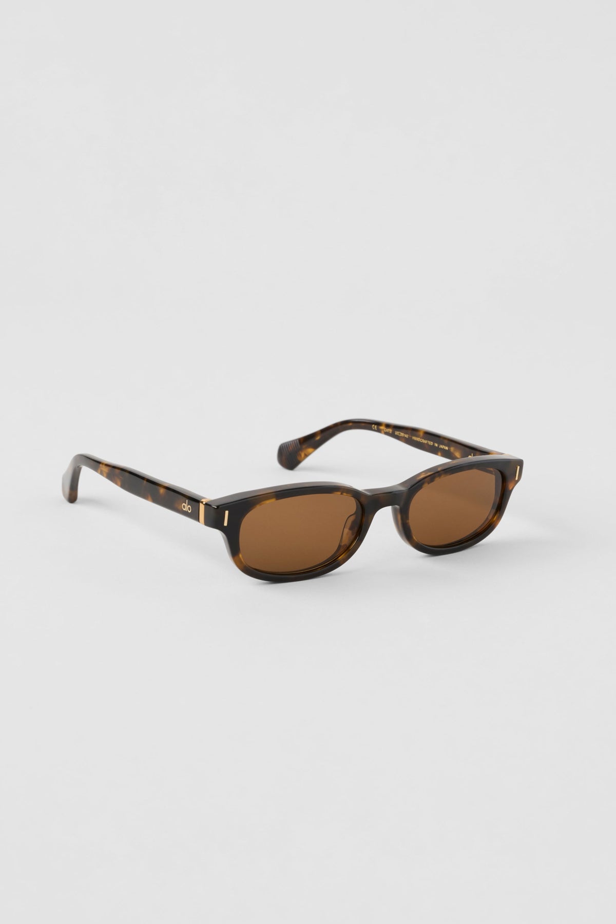 Lunettes de soleil ovales fines ALO - Écaille de tortue