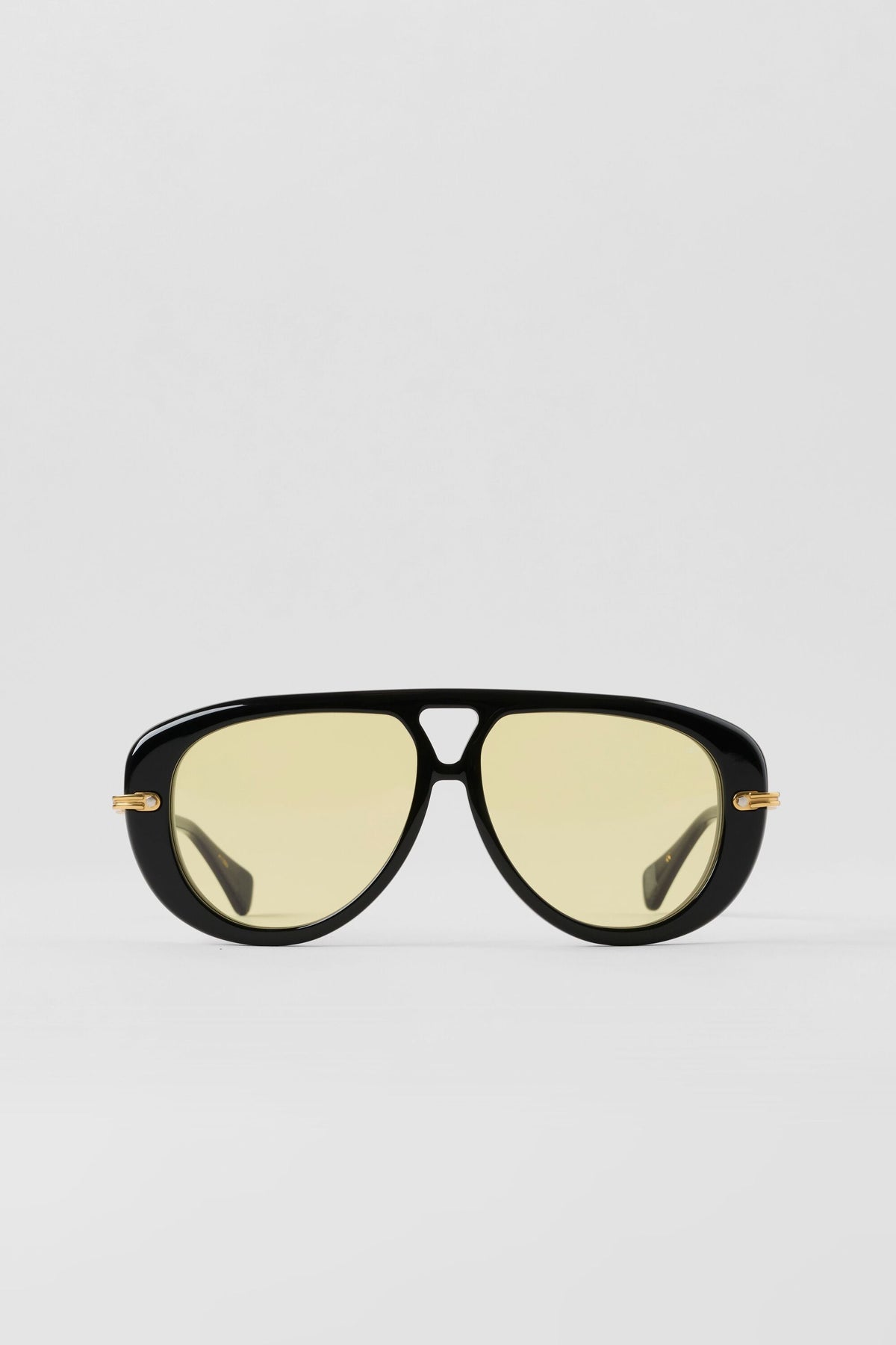 Lunettes de soleil aviateur ALO - Noir/Jaune
