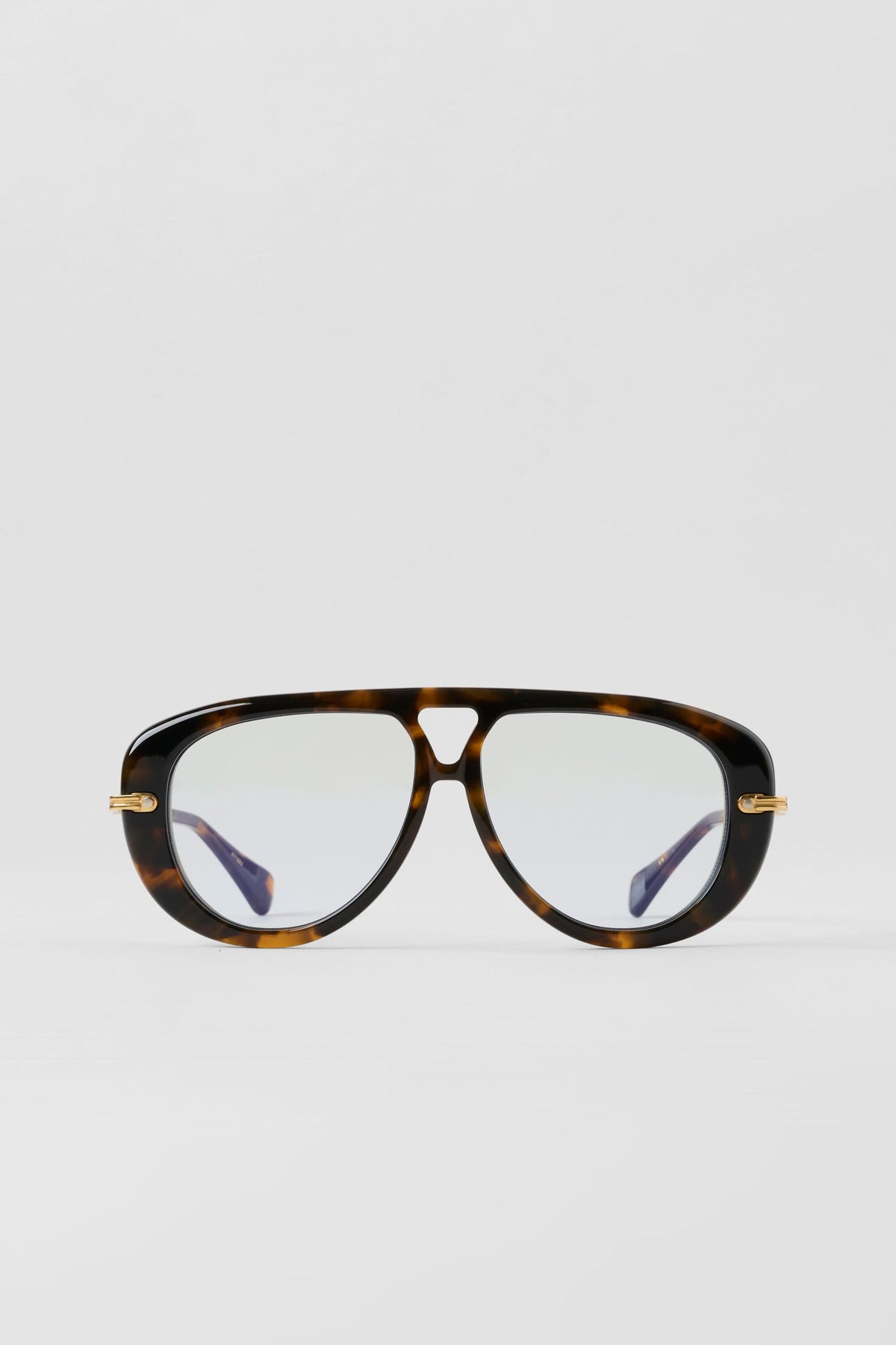 Lunettes de soleil aviateur ALO - Écaille de tortue/Bleu