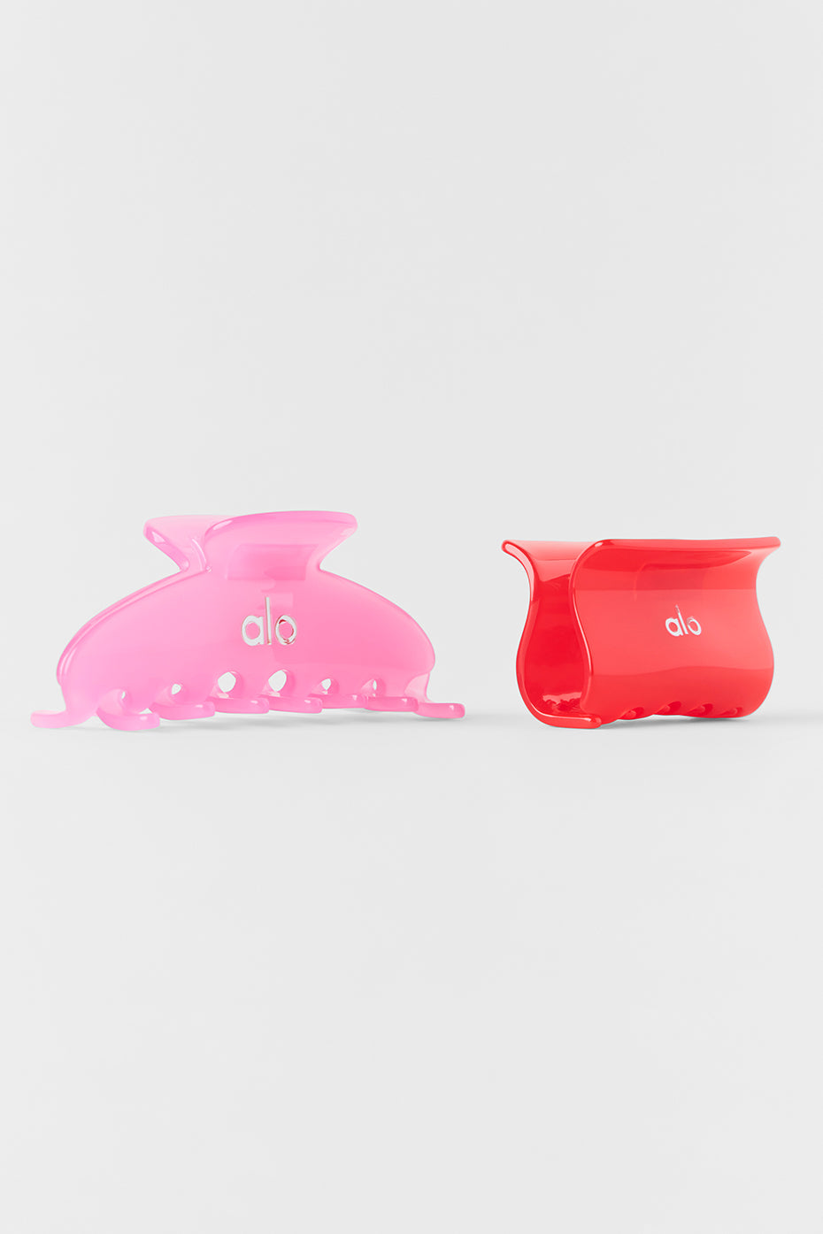 Pince à cheveux Effortless (lot de 2) - Rose cœur de bonbon/Rouge vif