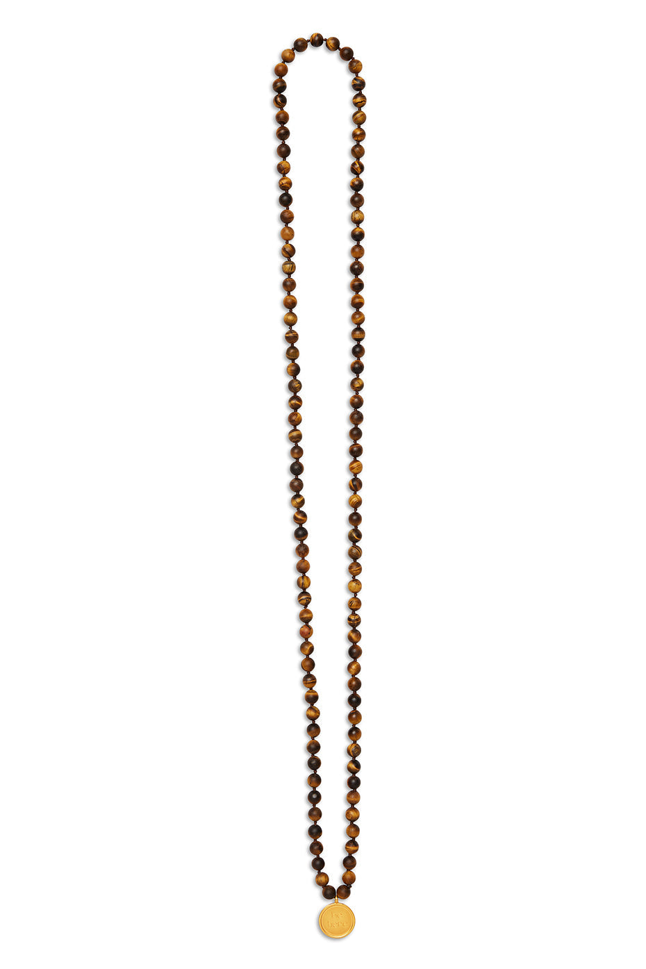 Collier mala en œil-de-tigre