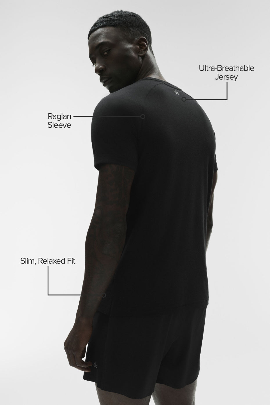 T-shirt à manches raglan Triumph - Noir