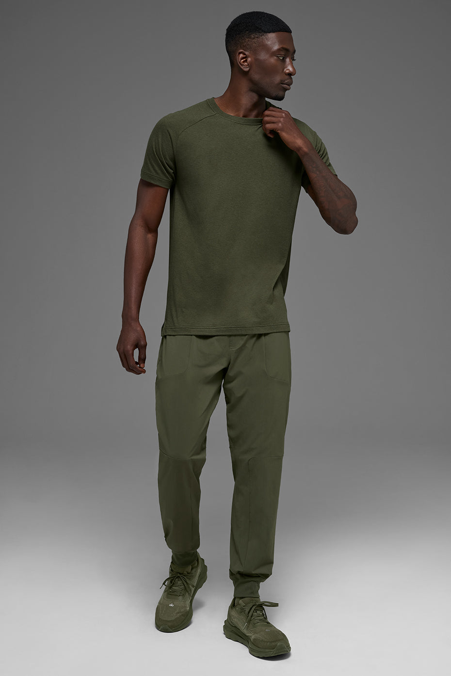 T-shirt à manches raglan Triumph - Olive verte