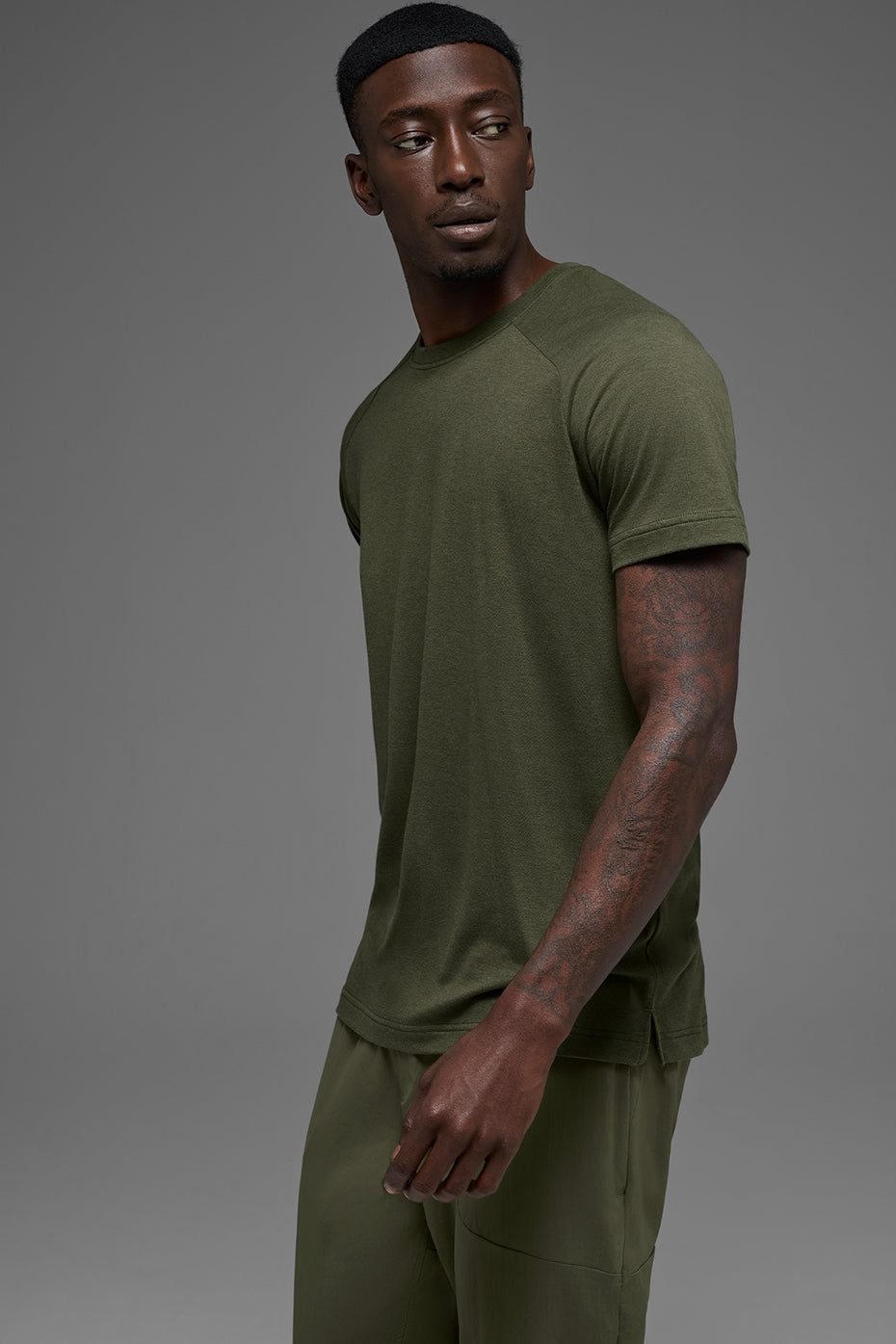 T-shirt à manches raglan Triumph - Olive verte