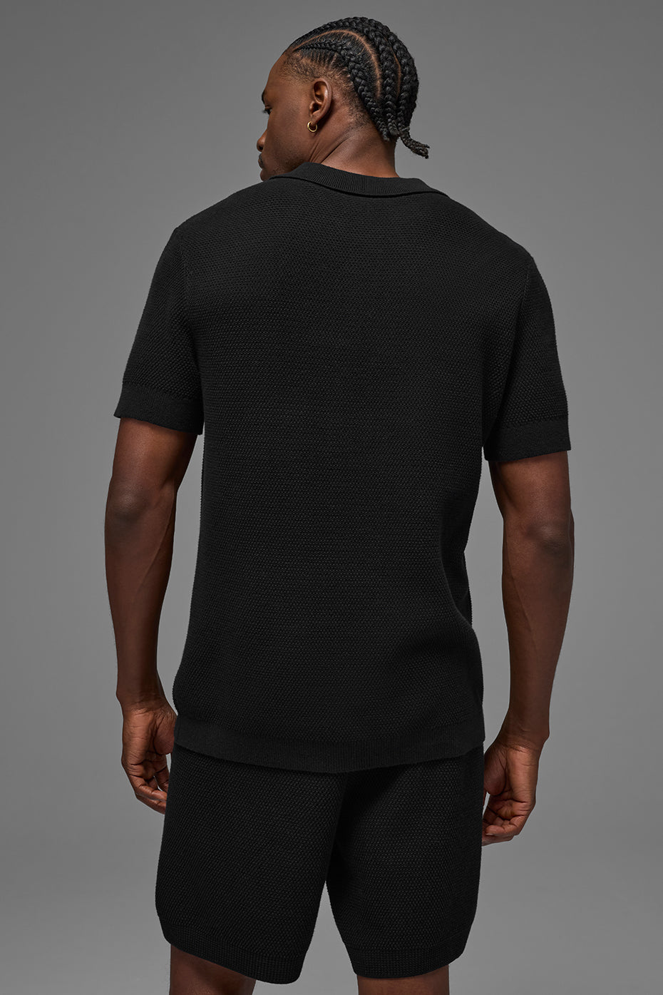 Polo Sports Club en maille - Noir