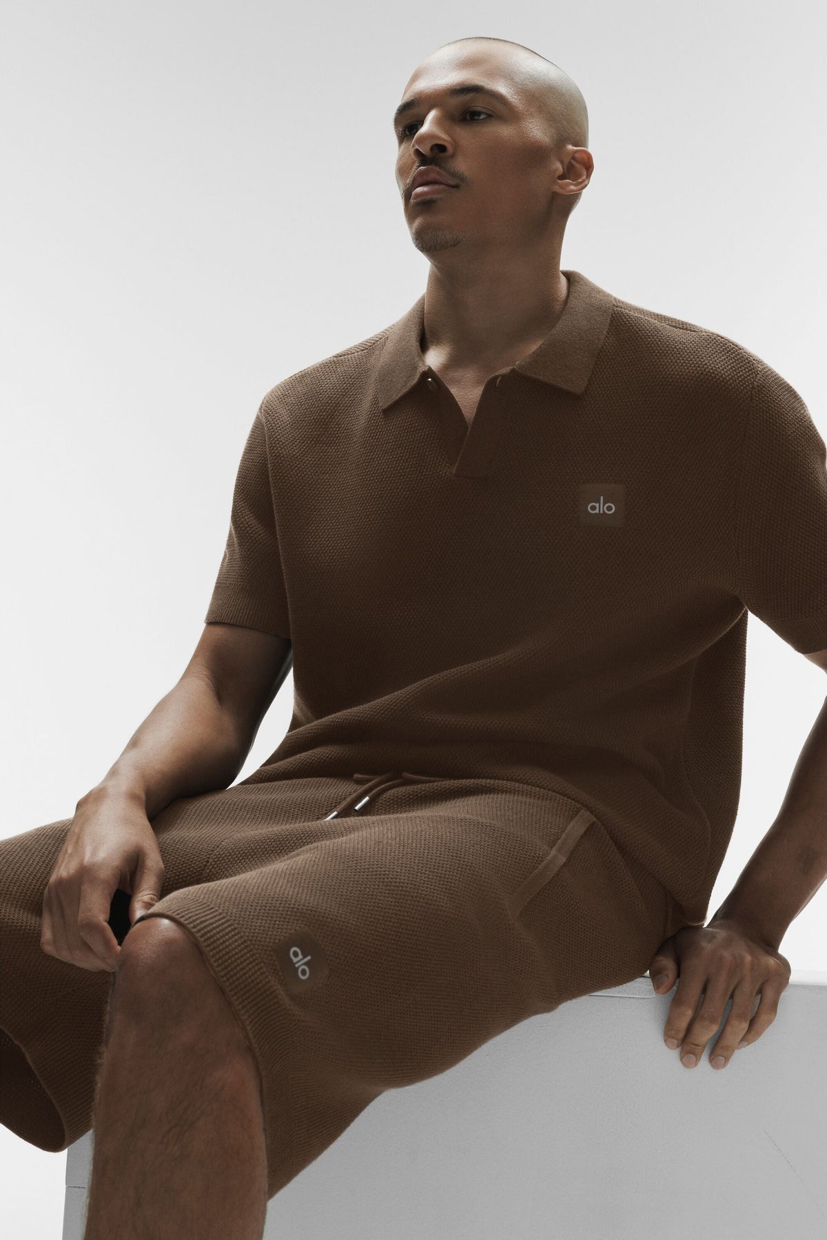 Polo Sports Club en maille - Espresso