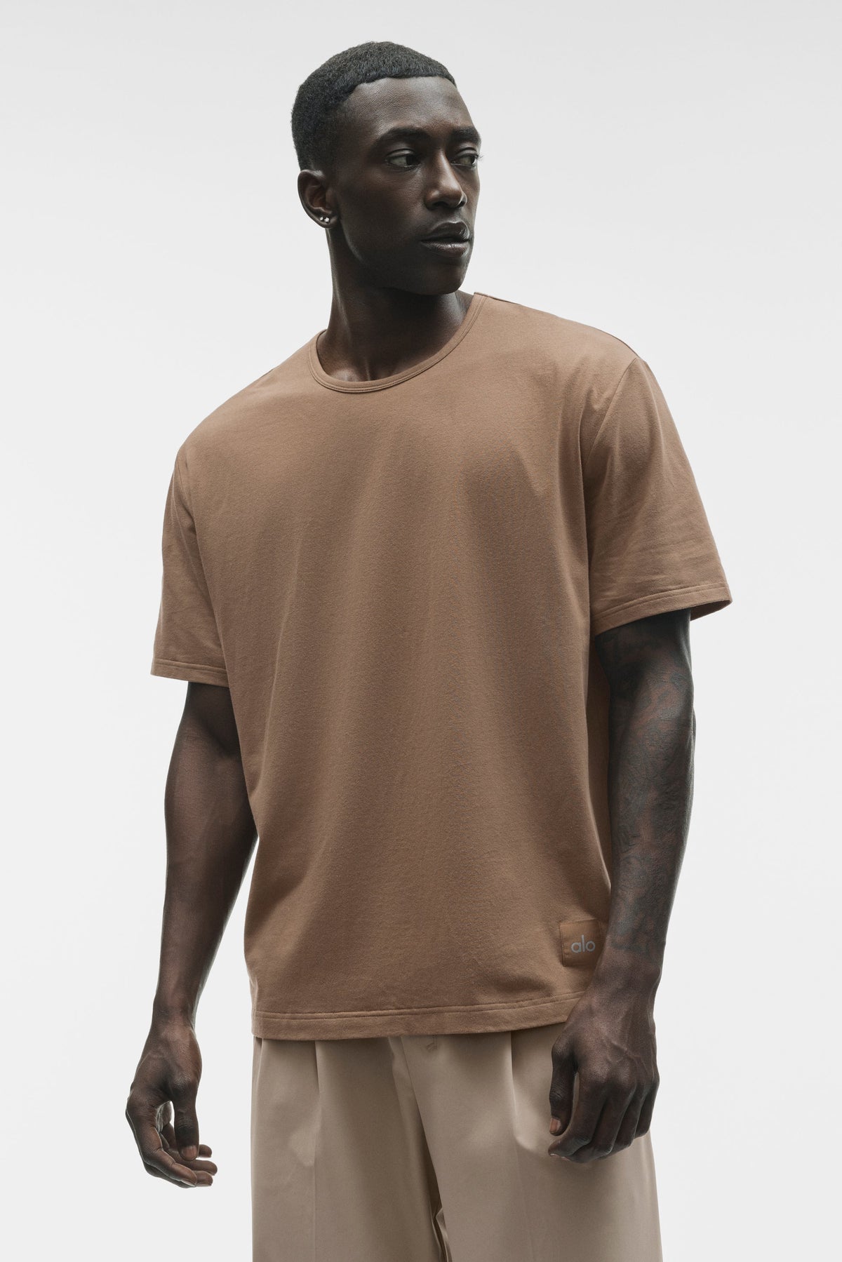 T-shirt Street Essential - Brun Java