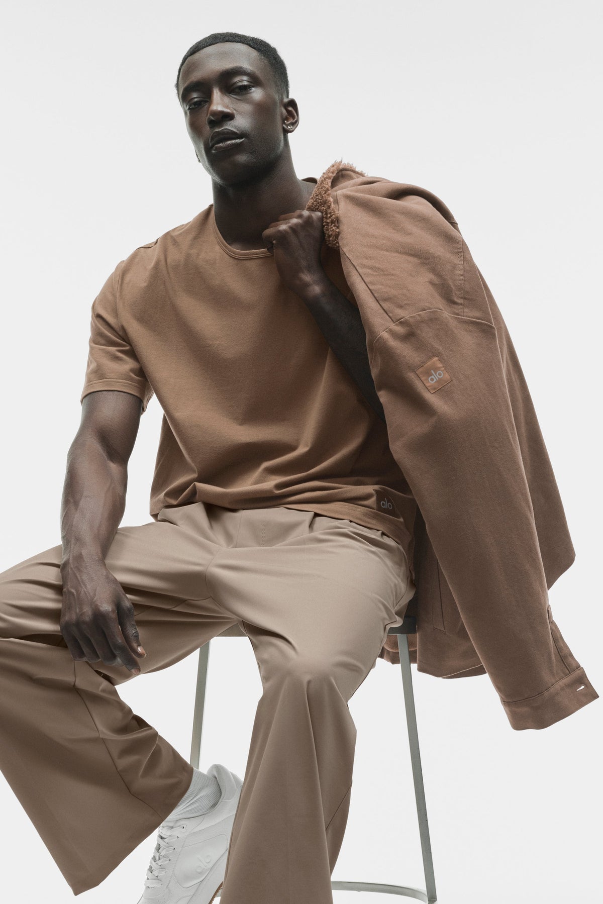 T-shirt Street Essential - Brun Java