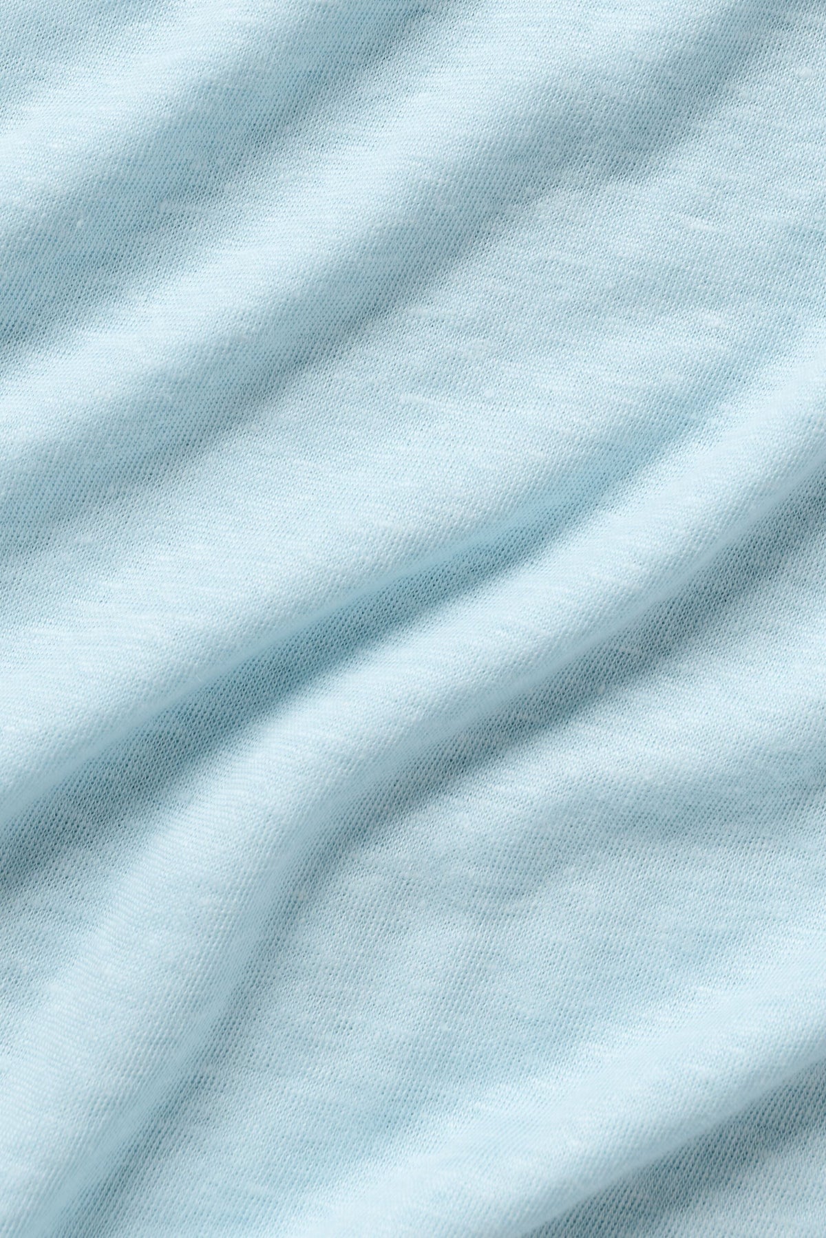 T-shirt à manches courtes Coastal en jersey de lin - Bleu bord de mer