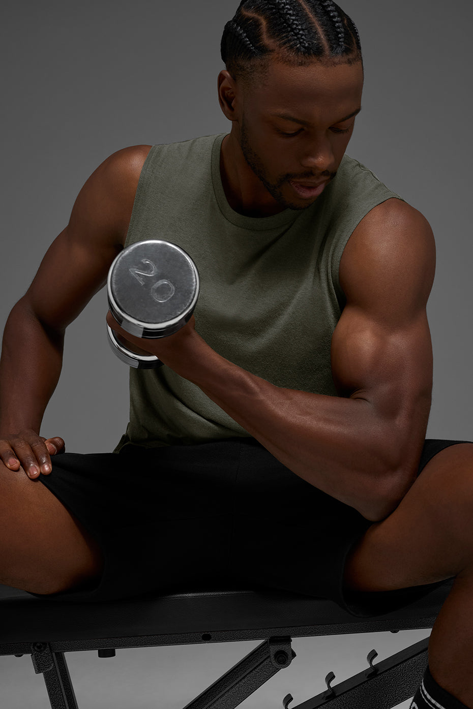 Débardeur de musculation Triumph - Vert furtif