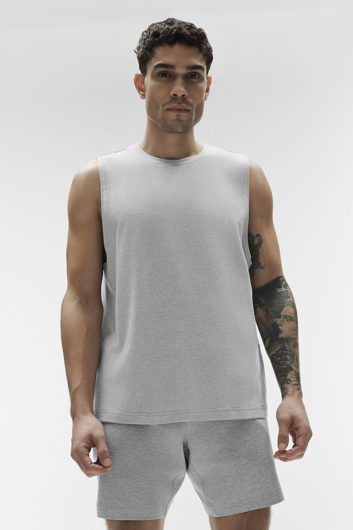 Débardeur de musculation Conquer - Gris chiné sport