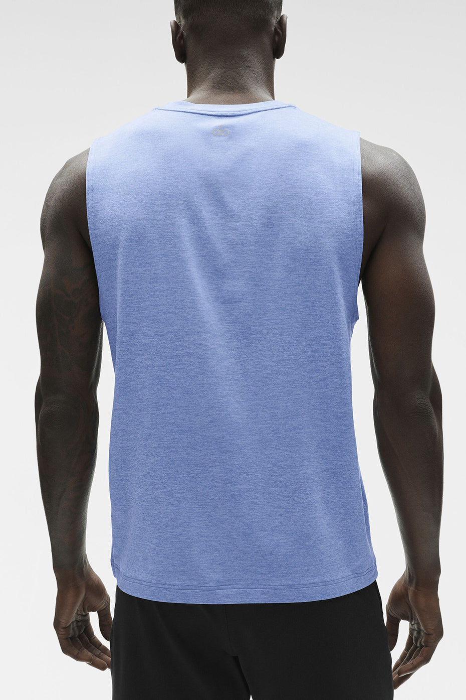 Débardeur de musculation Conquer - Bleu Provence chiné