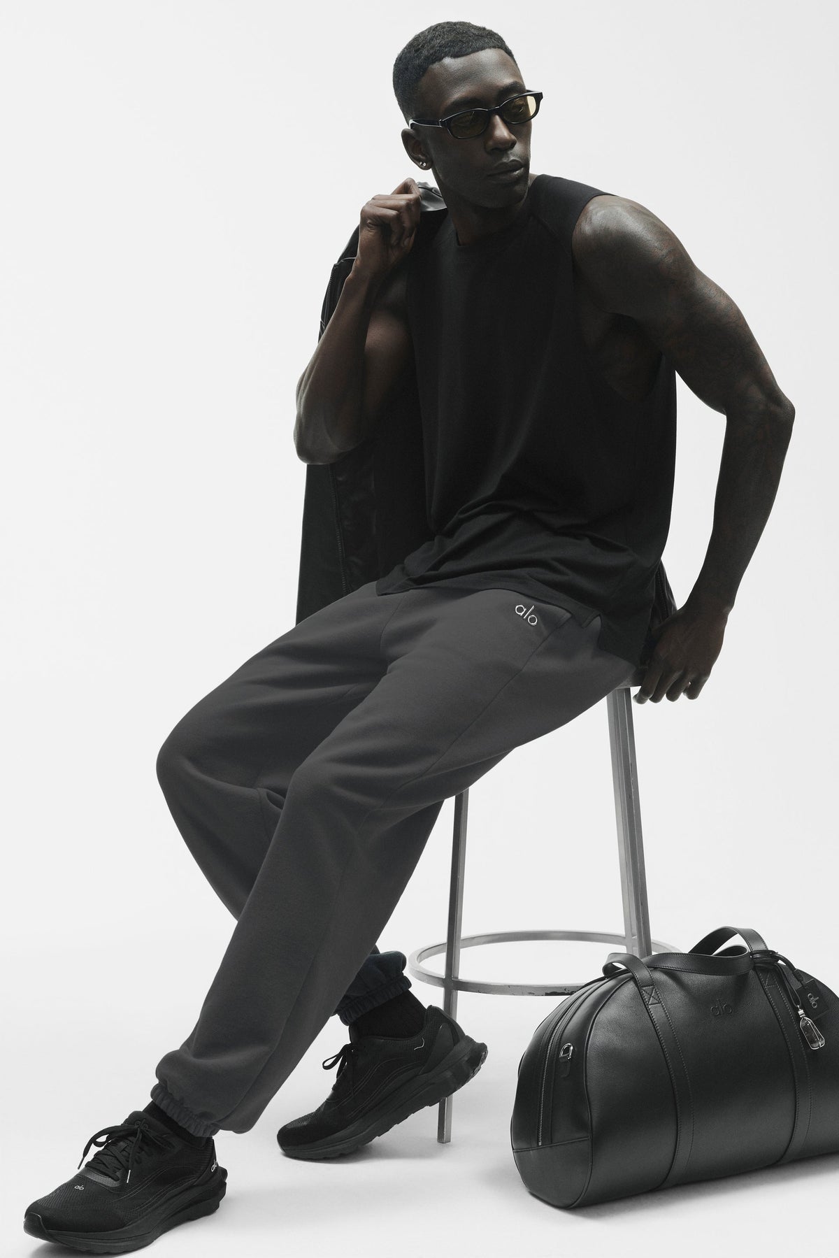 Débardeur de musculation ALO Vapor - Noir