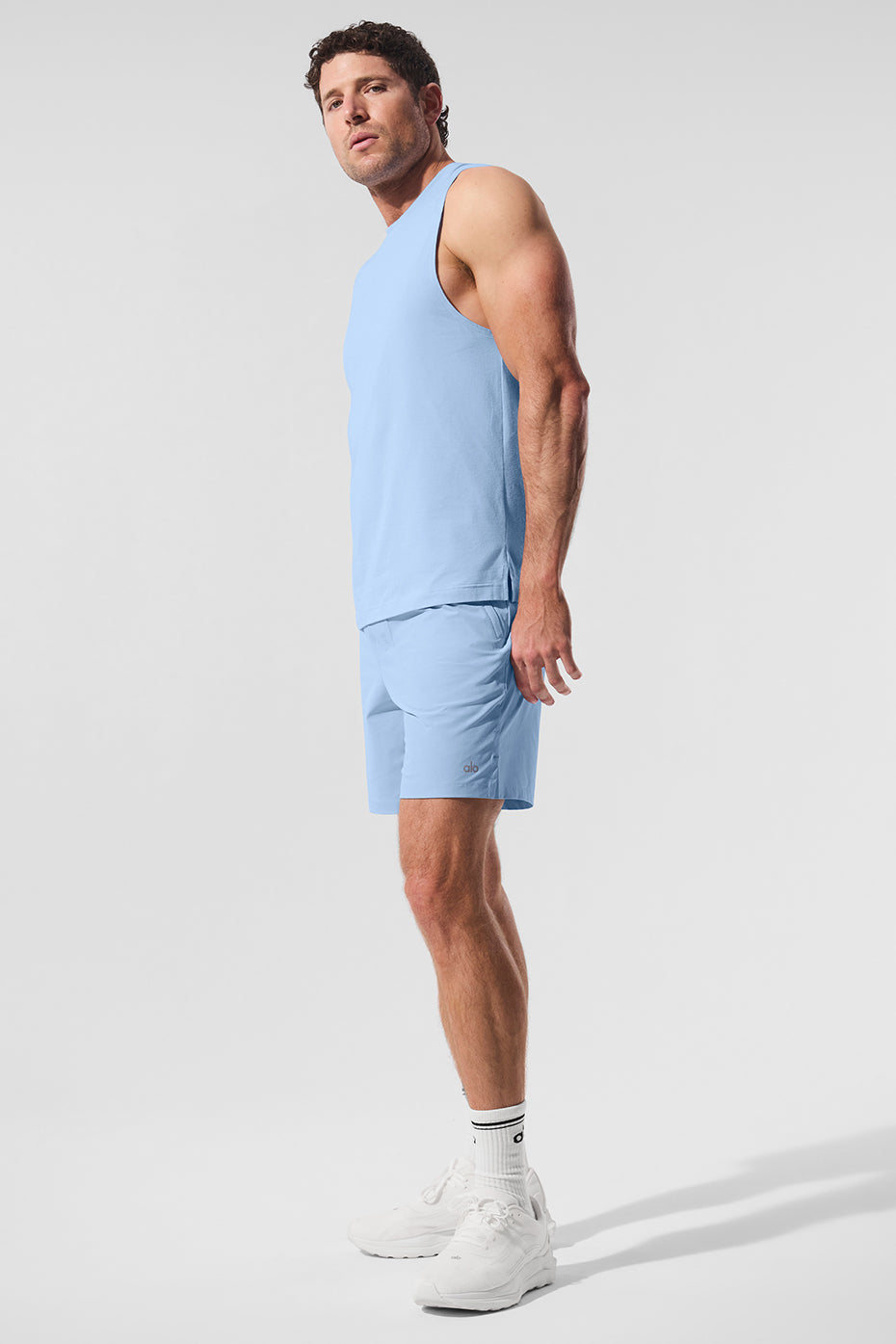 Débardeur de musculation ALO Vapor - Bleu coquillage