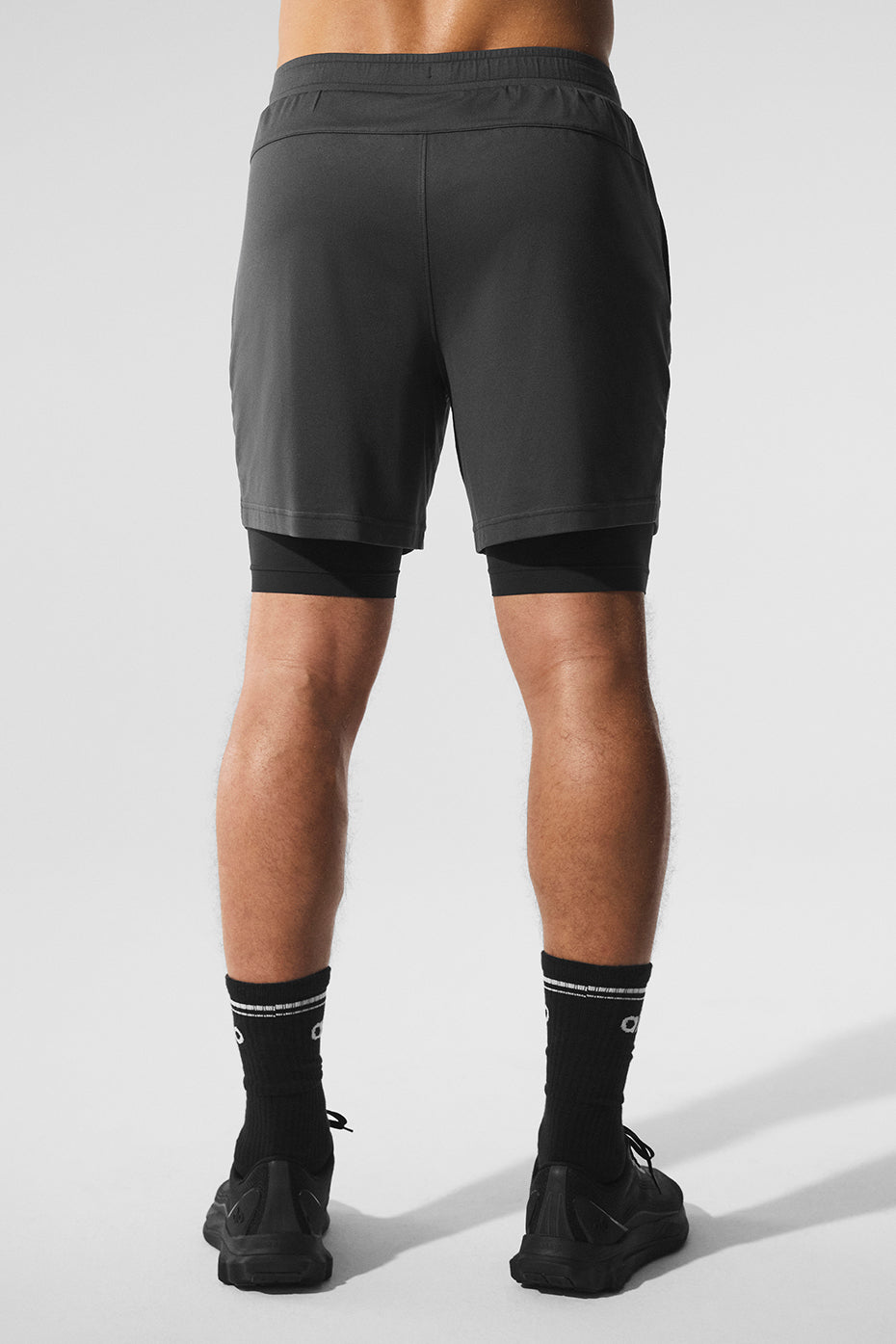 Short technique 2 en 1 Conquer React - Anthracite/Noir