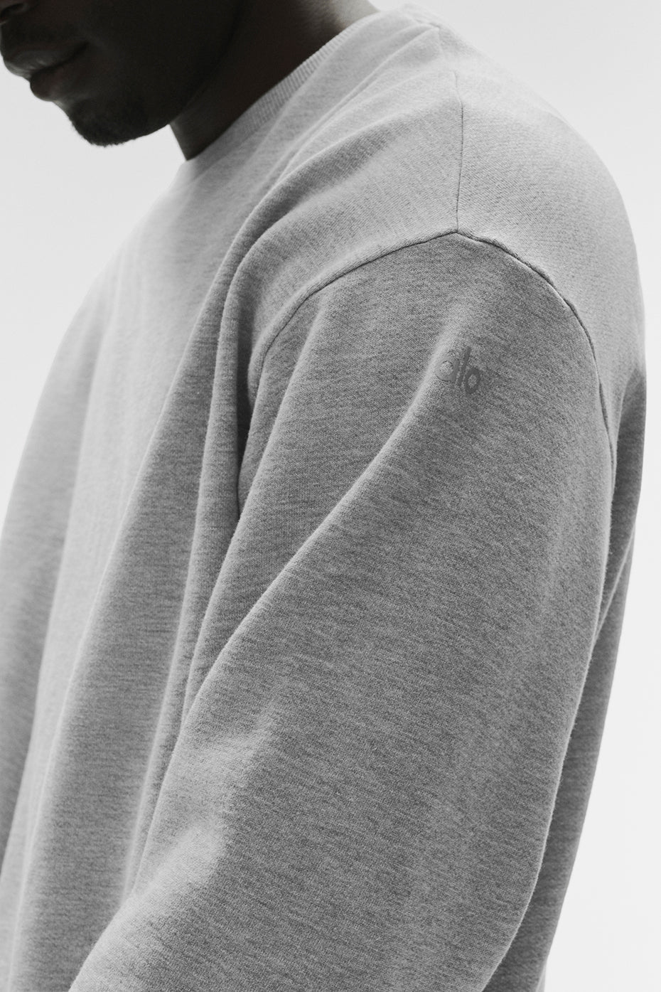 Pull à col rond Chill - Gris chiné sport