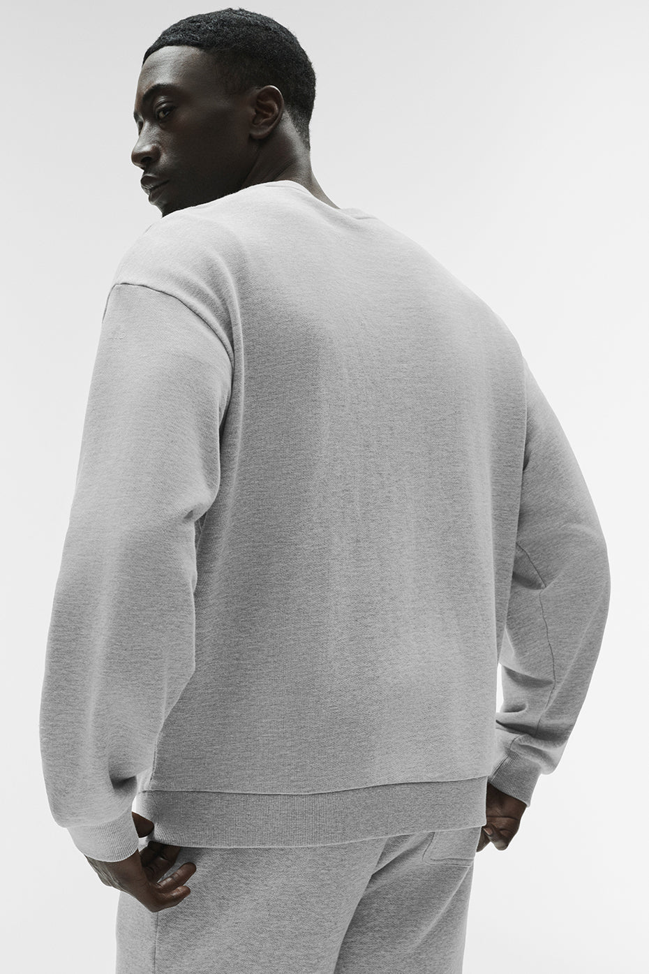 Pull à col rond Chill - Gris chiné sport
